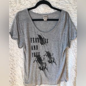 Haute Hippie Fearless Roll-Sleeve Tee